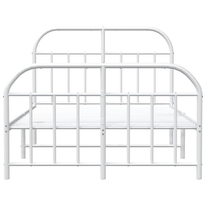 Bed Frame | White | Powder-Coated Steel | Small Double | Bed Frame