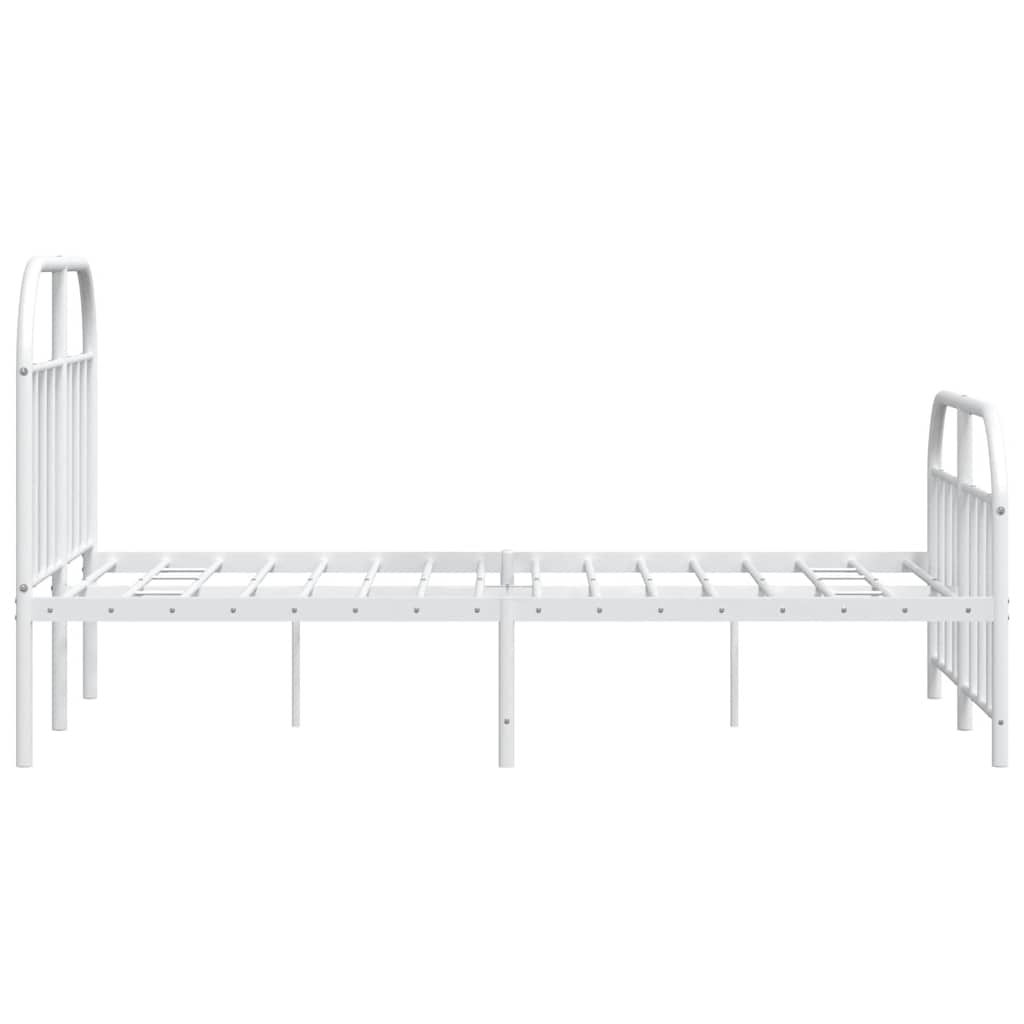 Bed Frame | White | Powder-Coated Steel | Small Double | Bed Frame