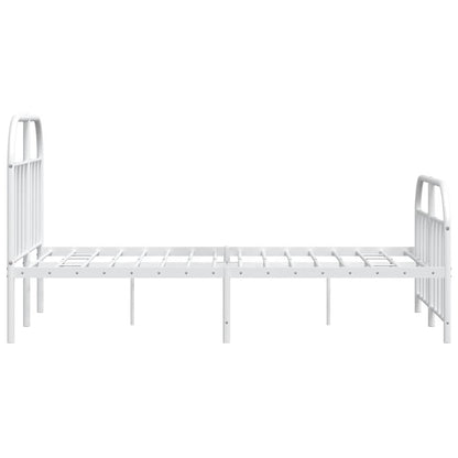 Bed Frame | White | Powder-Coated Steel | Small Double | Bed Frame