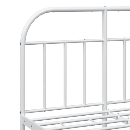 Bed Frame | White | Powder-Coated Steel | Small Double | Bed Frame