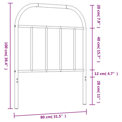 Metal Replace Headboard White 75 cm
