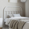 Metal Headboard White 100 cm