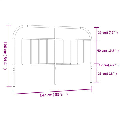 Metal Replace Headboard White 135 cm