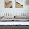 Metal Headboard White 180 cm
