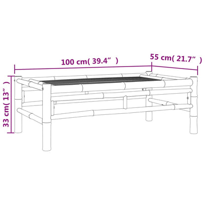 Patio Coffee Table 39.4"x21.7"x13" Bamboo