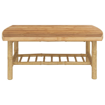 Patio Coffee Table 35.4"x21.7"x14.6" Bamboo