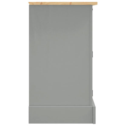 Sideboard Corona Grey 112x44x78 cm Solid Wood Mexican Pine