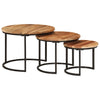 Nesting Tables 3 pcs Solid Wood Acacia