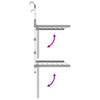 Drying Rack for Balcony 54x25x42 cm Aluminium