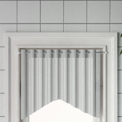 Curtain Rails 2 pcs White and Silver 60-105 cm Aluminium