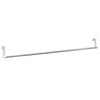 Curtain Rails 2 pcs White and Silver 60-105 cm Aluminium