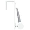 Curtain Rails 2 pcs White and Silver 60-105 cm Aluminium