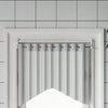Curtain Rails 2 pcs White and Silver 60-105 cm Aluminium