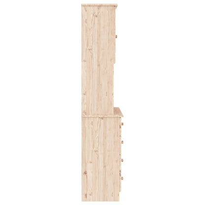 Highboard ALTA 77x35x165 cm Solid Wood Pine