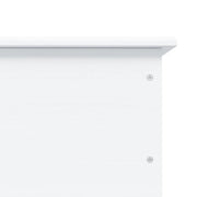 Storage Chest with Wheels ALTA White 73x39.5x44 cm Solid Wood Pine