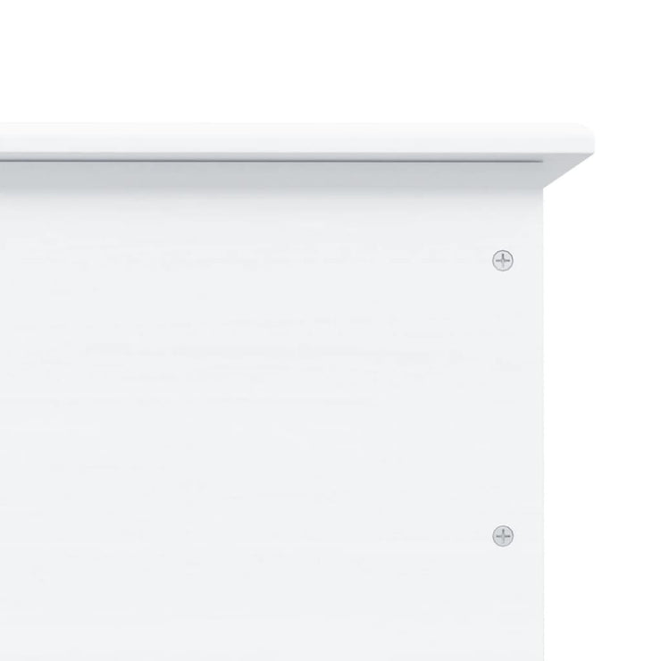 Storage Chest with Wheels ALTA White 73x39.5x44 cm Solid Wood Pine