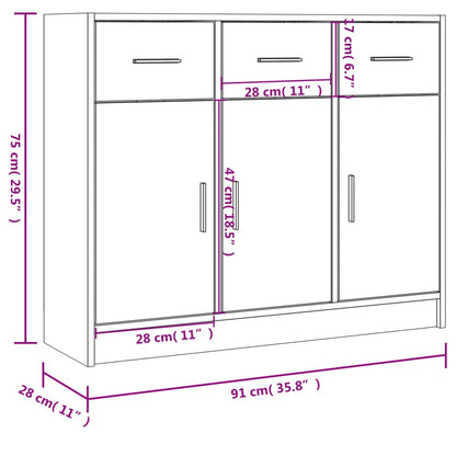 Sideboard | Concrete grey | Engineered wood | Medium | Sideboard