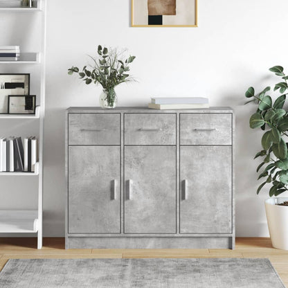 Sideboard | Concrete grey | Engineered wood | Medium | Sideboard