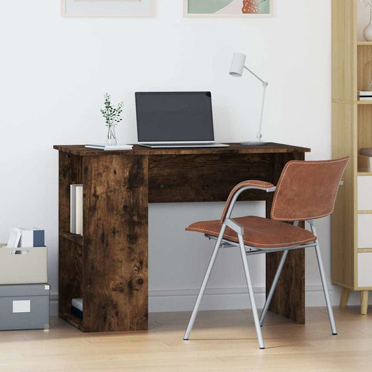 Desk | Smoked oak | Engineered wood | 100x55x75 cm | Computer Desk