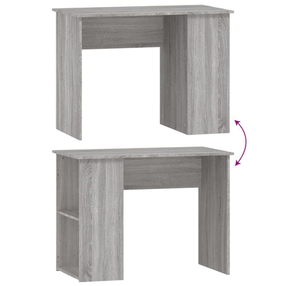 Desk Grey Sonoma 100x55x75 cm Engineered Wood