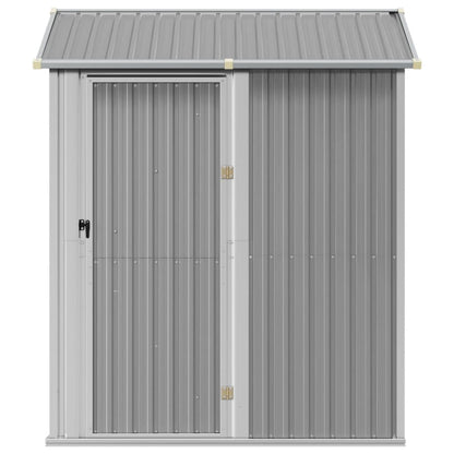 Garden Shed Light Grey 192x152.5x237 cm Galvanised Steel