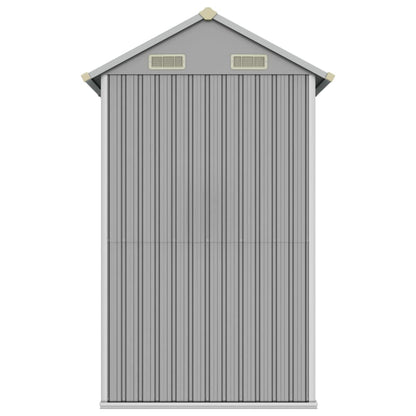 Garden Shed Light Grey 192x152.5x237 cm Galvanised Steel