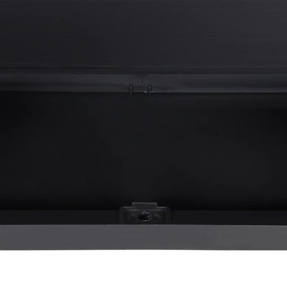 Outdoor Storage Cabinet Grey and Black 65x37x85 cm PP