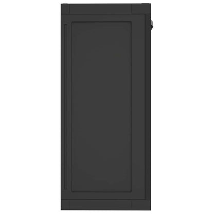 Outdoor Storage Cabinet Black 65x37x85 cm PP