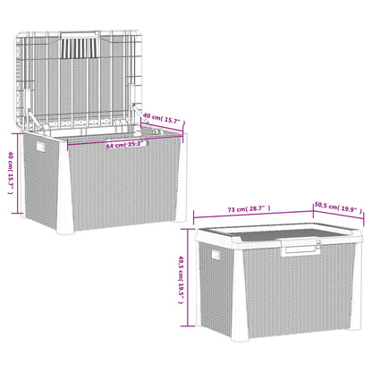 Garden Storage Box Anthracite 125 L PP