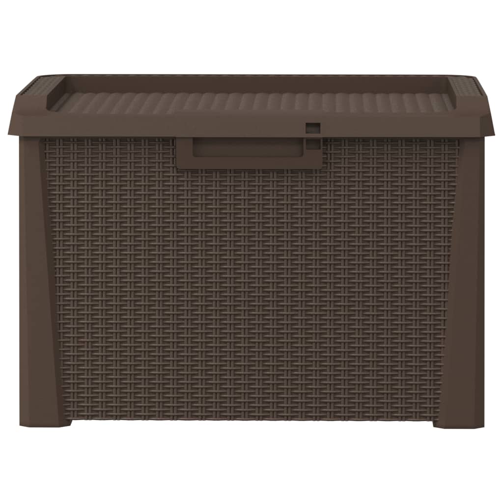 Garden Storage Box Brown 125 L PP