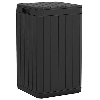 vidaXL Outdoor Garbage Bin Anthracite 15"x15"x25.6" PP