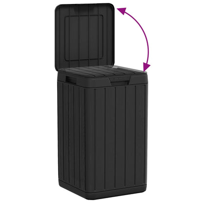vidaXL Outdoor Garbage Bin Anthracite 15"x15"x25.6" PP