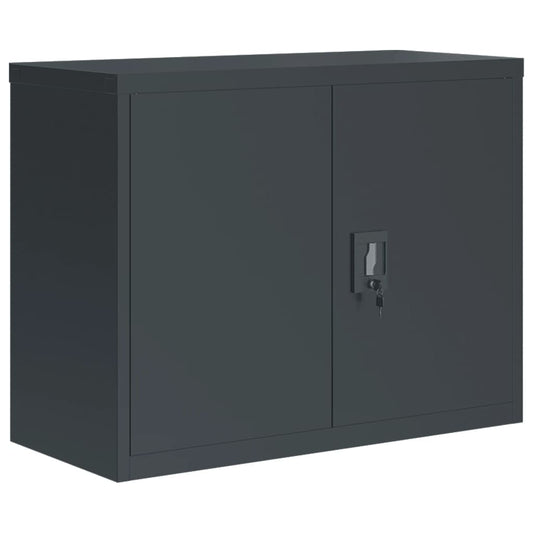 File Cabinet Anthracite 90x40x70 cm Steel
