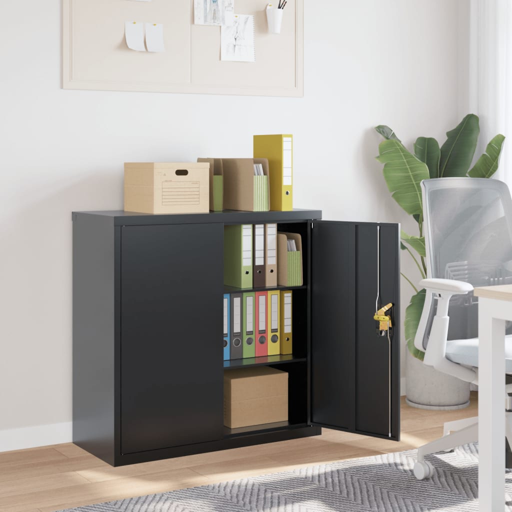 File Cabinet Anthracite 90x40x90 cm Steel