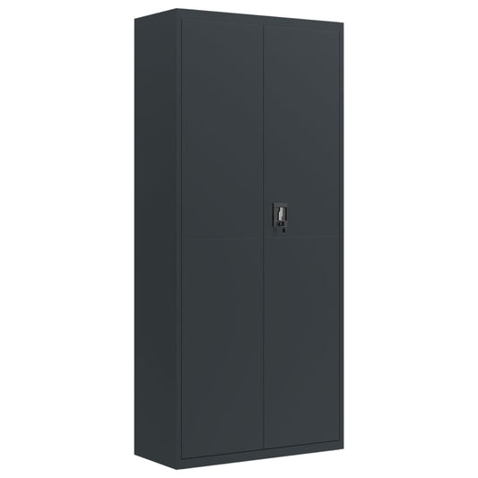 File Cabinet Anthracite 90x40x200 cm Steel