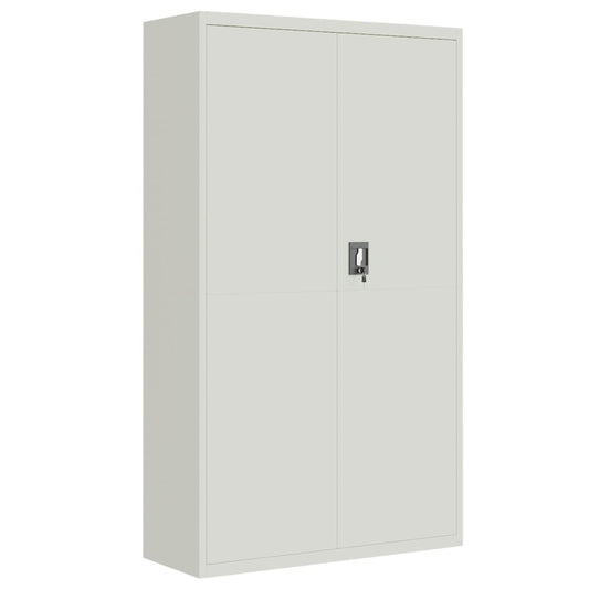 File Cabinet Light Grey 105x40x180 cm Steel