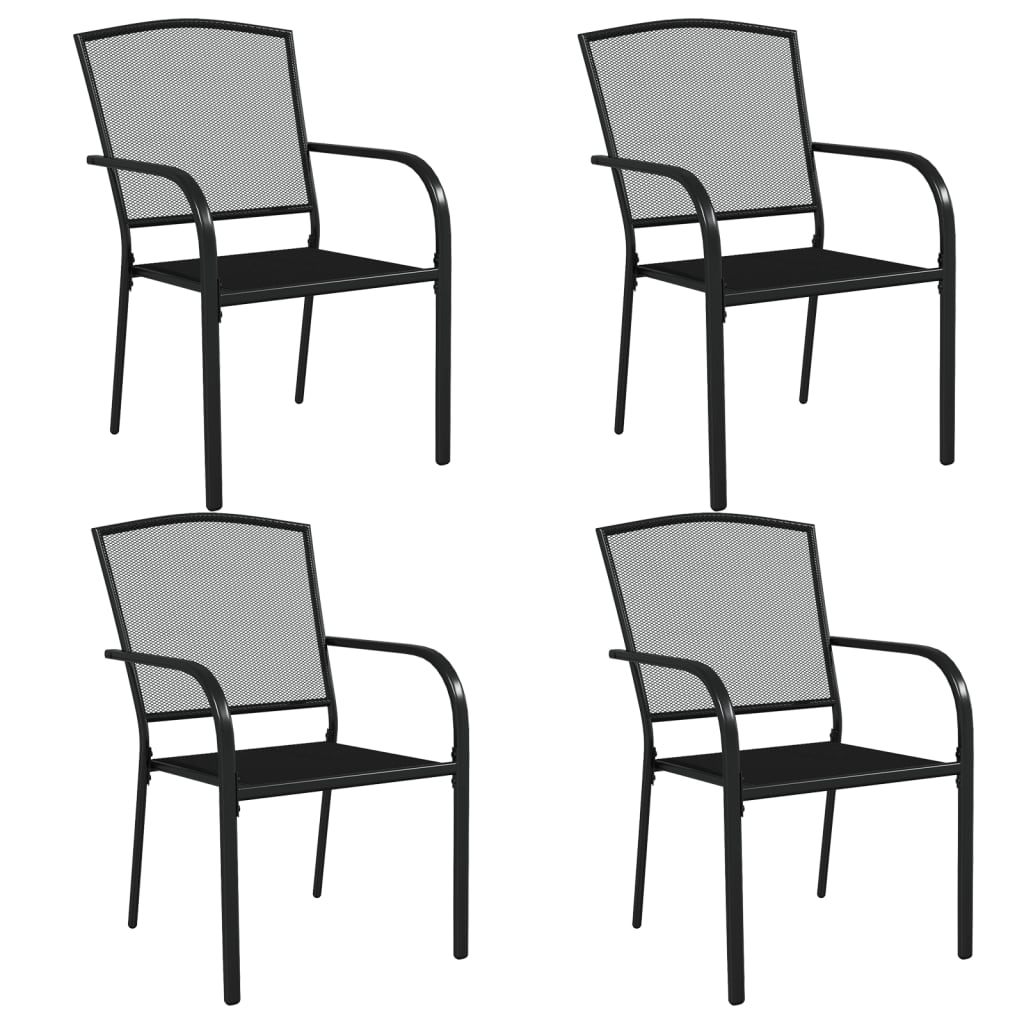 Garden Dining Set | Anthracite | Steel | Medium | Stackable