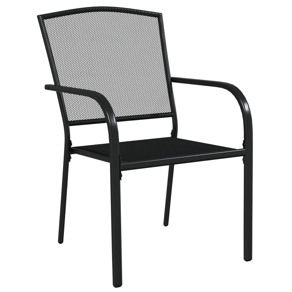 Garden Dining Set | Anthracite | Steel | Large | Stackable
