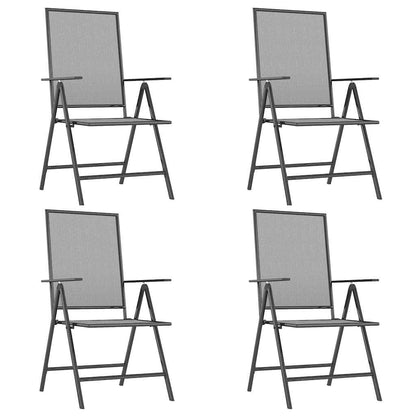 Garden Dining Set | Anthracite | Steel | Medium |  Height-Adjustable