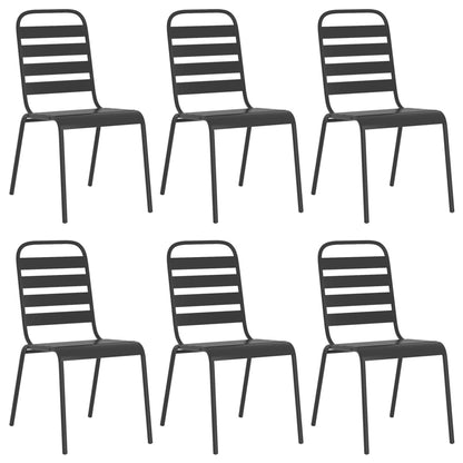 Garden Dining Set | Anthracite | Steel | Medium | Stackable