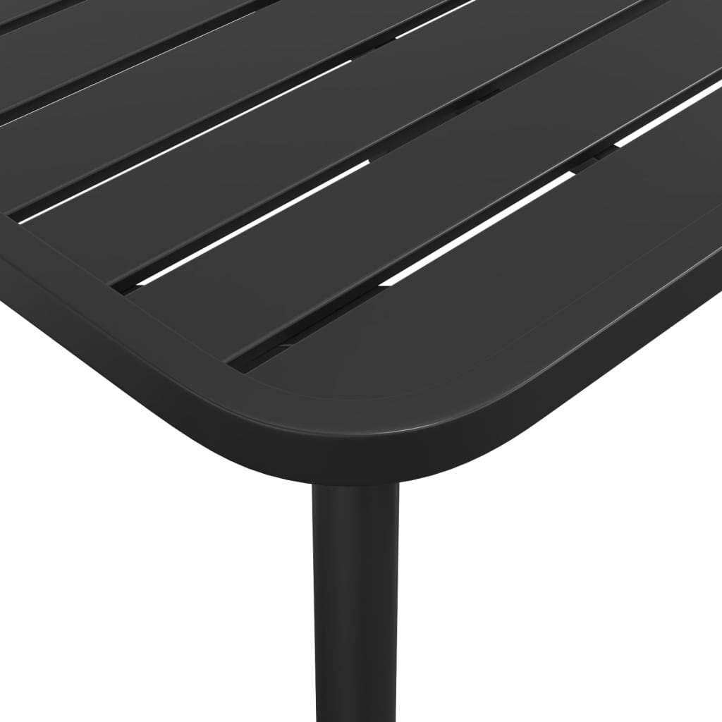 Garden Dining Set | Anthracite | Steel | Large | Stackable