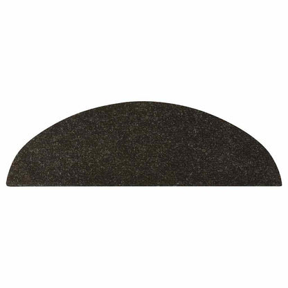 Stair Mats Self-adhesive 10 pcs Anthracite 56x17x3 cm