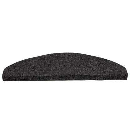 Stair Mats Self-adhesive 10 pcs Black 65x22,5x3,5 cm