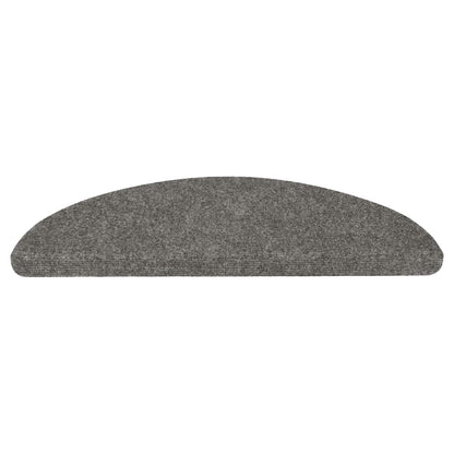 Stair Mats Self-adhesive 10 pcs Grey 56x17x3 cm