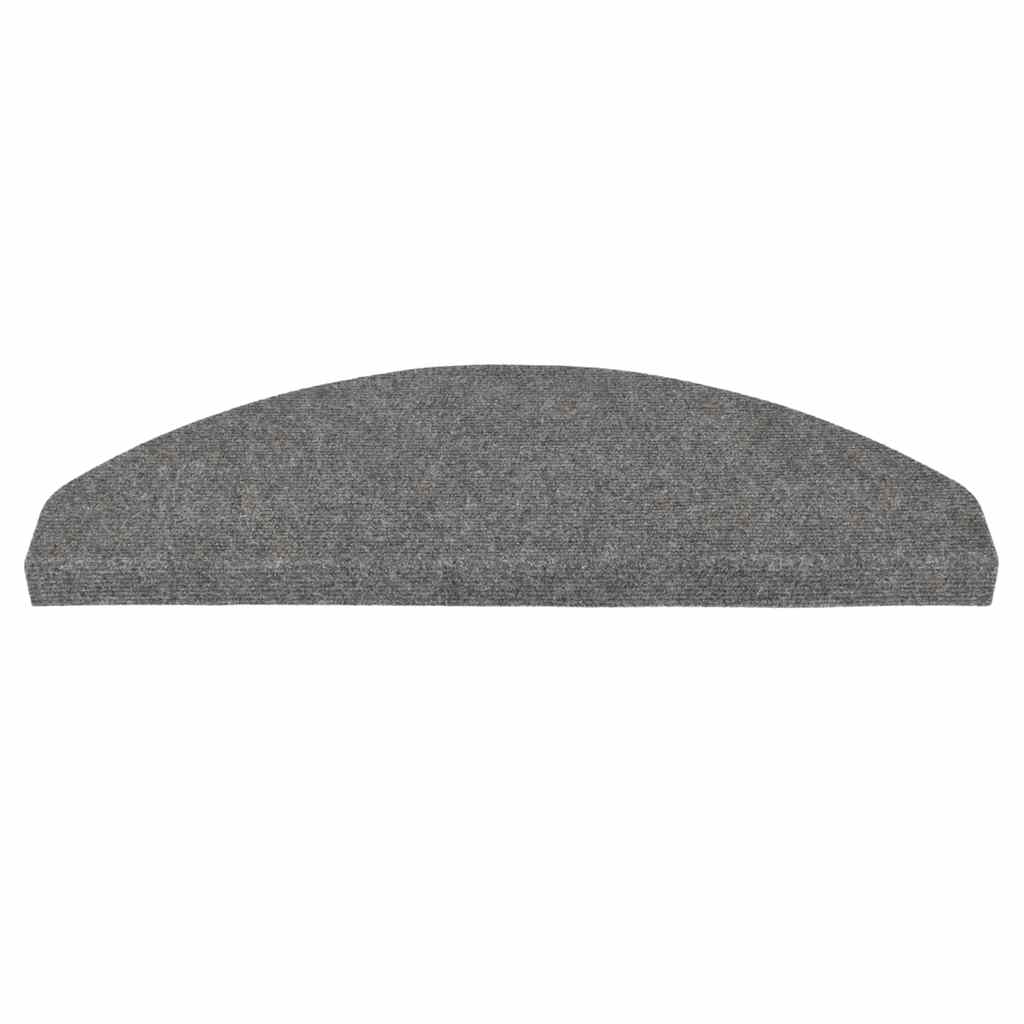 Stair Mats Self-adhesive 10 pcs Grey 65x22,5x3,5 cm
