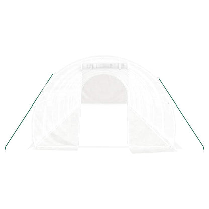 Greenhouse with Steel Frame White 30 m² 10x3x2 m