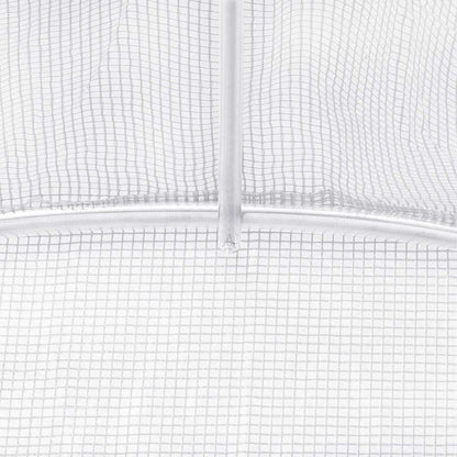 Greenhouse with Steel Frame White 48 m² 16x3x2 m