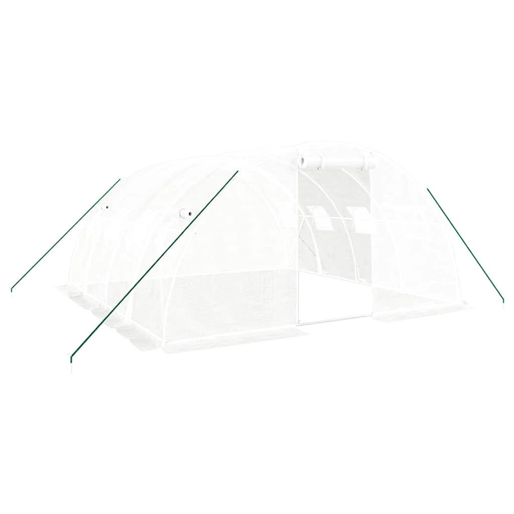Greenhouse with Steel Frame White 16 m² 4x4x2 m