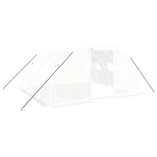 Greenhouse with Steel Frame White 16 m² 4x4x2 m
