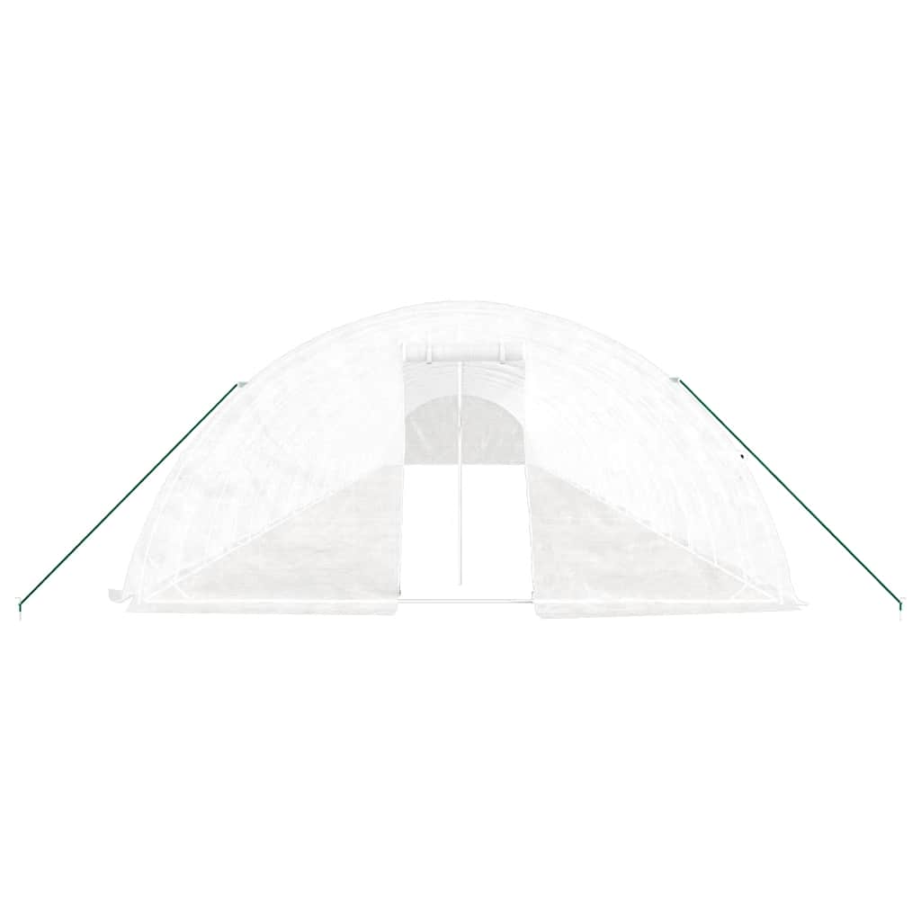 Greenhouse with Steel Frame White 120 m² 24x5x2.3 m
